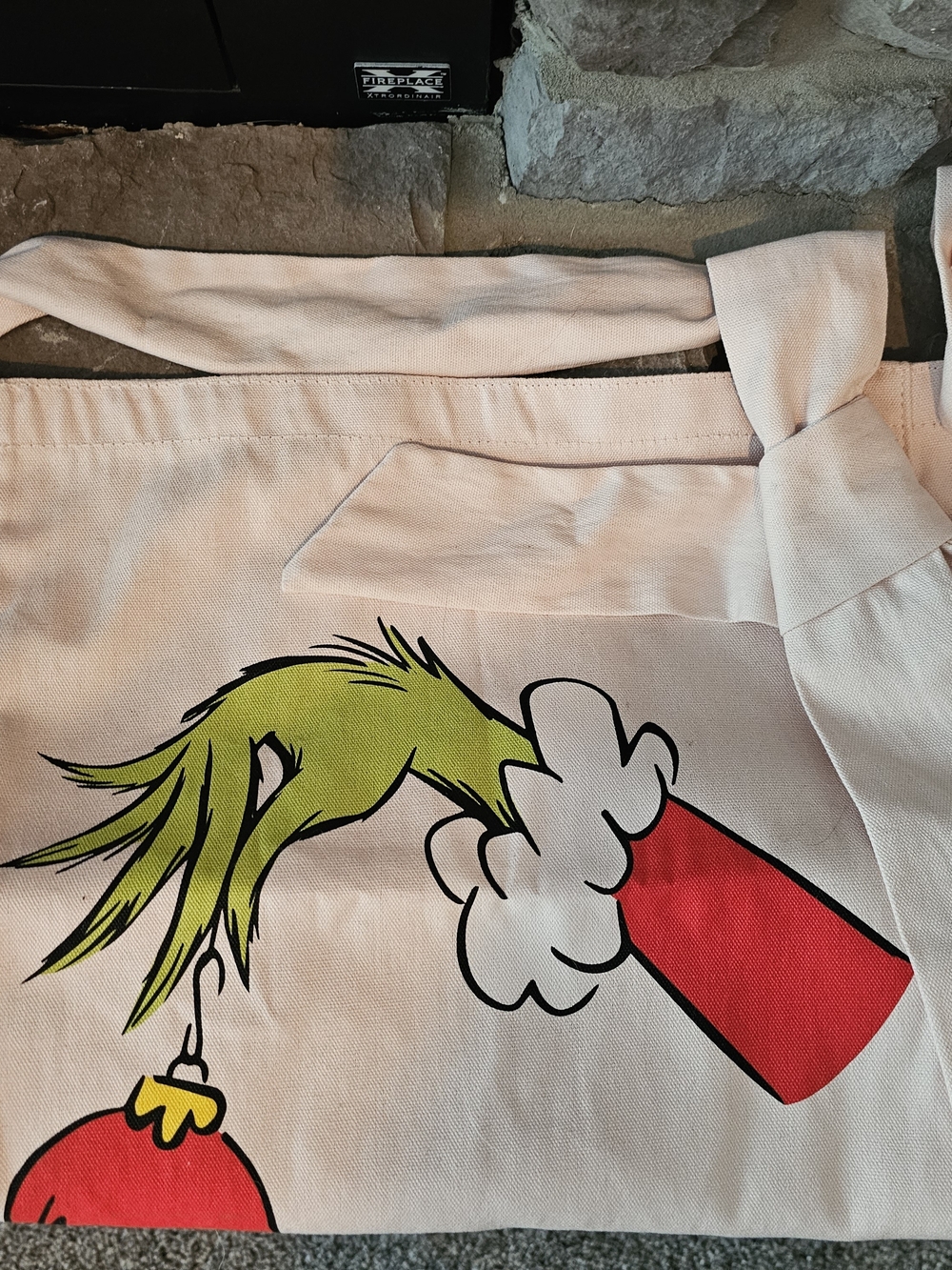 American Eagle Outfitters Pink Tote with Grinch Graphic